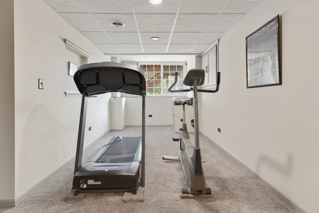 a view of gym equipment