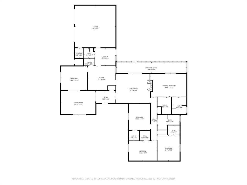 429 Agnes Avenue Marlin, TX 76661 - Photo 28 of 28 a picture of floor plan