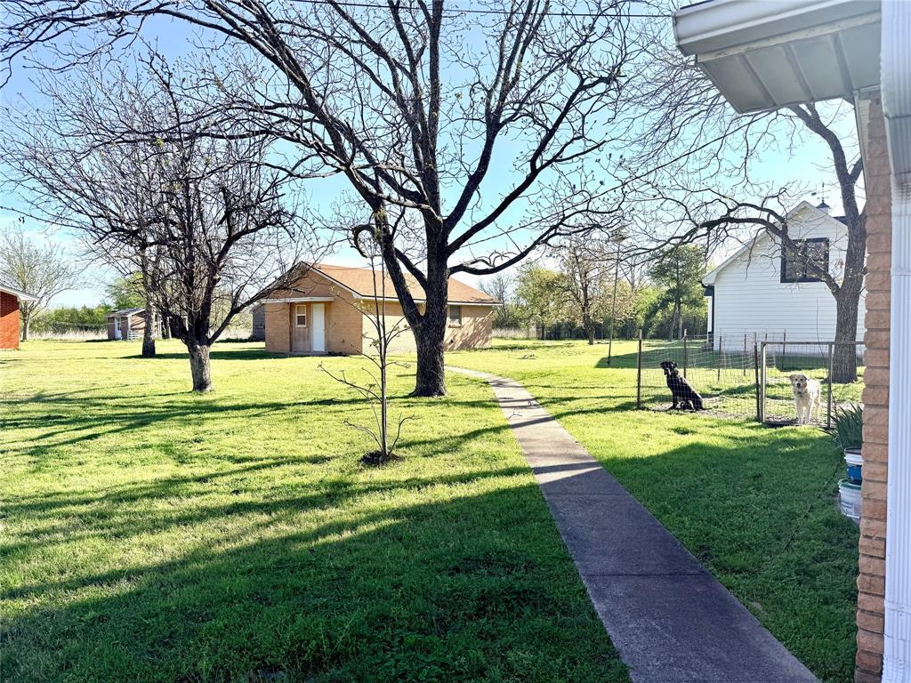 429 Agnes Avenue Marlin, TX 76661 - Photo 5 of 28 a view of a swimming pool with a garden and trees