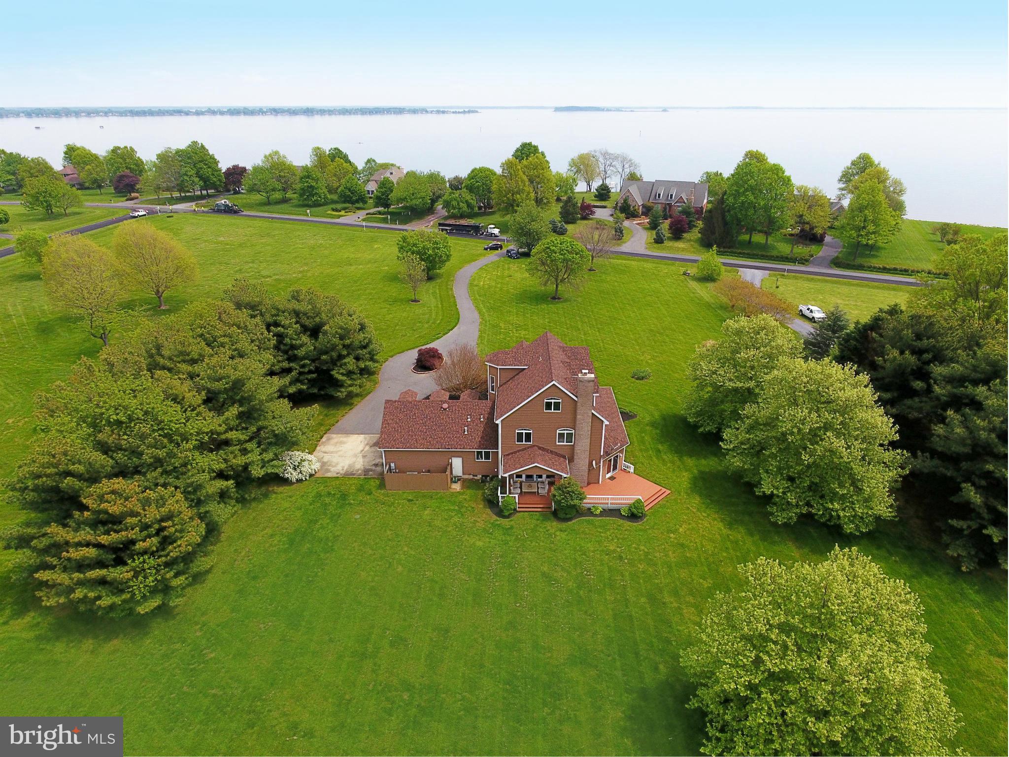 2818 Cox Neck Road Chester, MD 21619 - Photo 2 of 30 Panoramic Views of Cox Creek and Crab Alley Bay