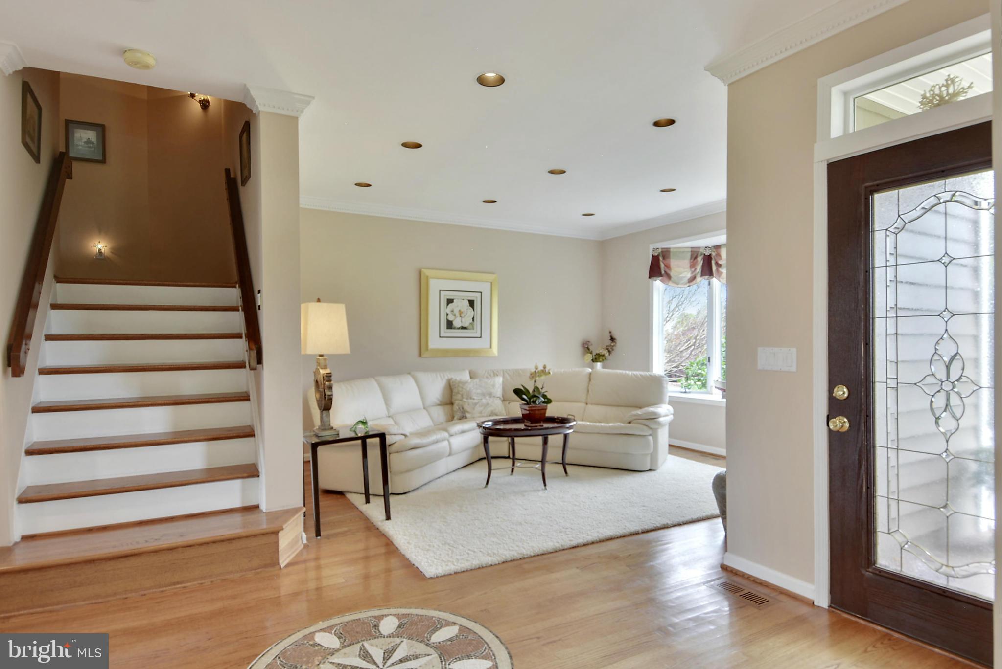 2818 Cox Neck Road Chester, MD 21619 - Photo 11 of 30 Foyer Introducing Wood Floors / Formal Living Room