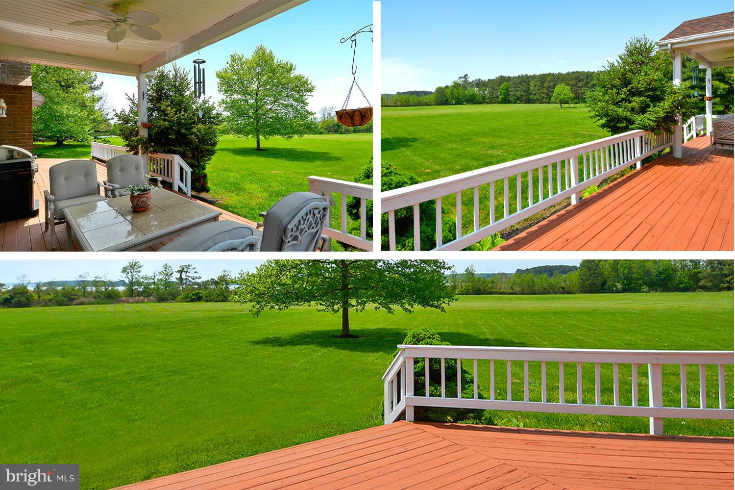 2818 Cox Neck Road Chester, MD 21619 - Photo 14 of 30 Grilling / Entertaining Deck Overlooking the Water