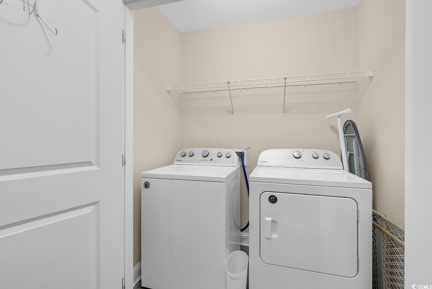 117 B 16th Avenue South Surfside Beach, SC 29575 - Photo 13 of 40 Laundry area with washer and clothes dryer