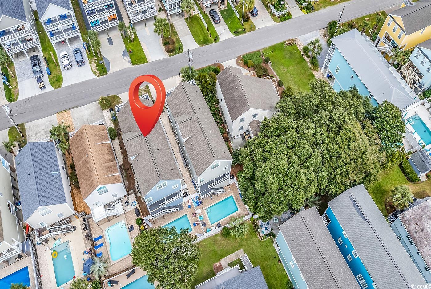 117 B 16th Avenue South Surfside Beach, SC 29575 - Photo 34 of 40 Drone / aerial view of a pool