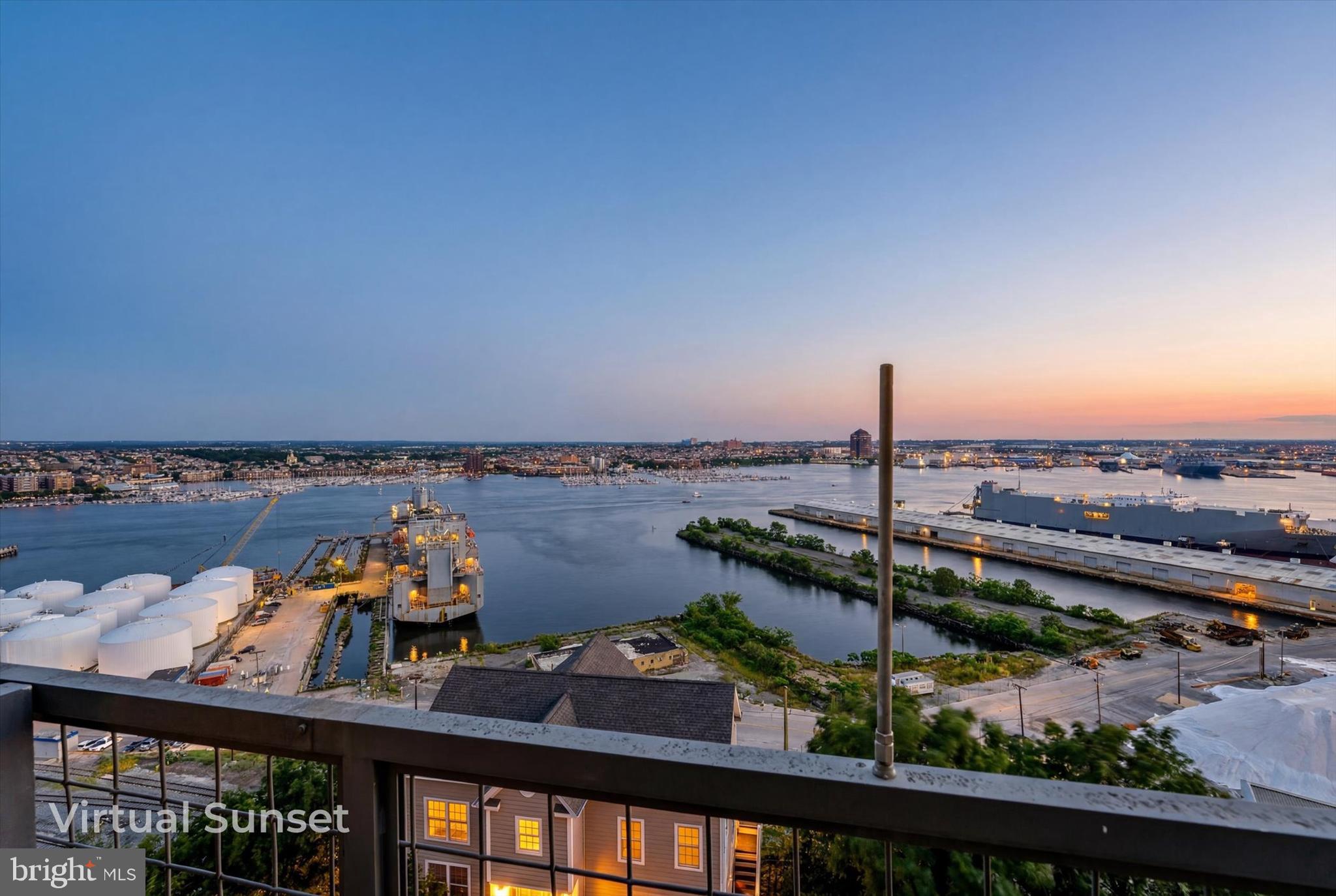 1200 Steuart Street, Unit 1913 Baltimore, MD 21230 - Photo 71 of 94 Sunset views from private terrace.