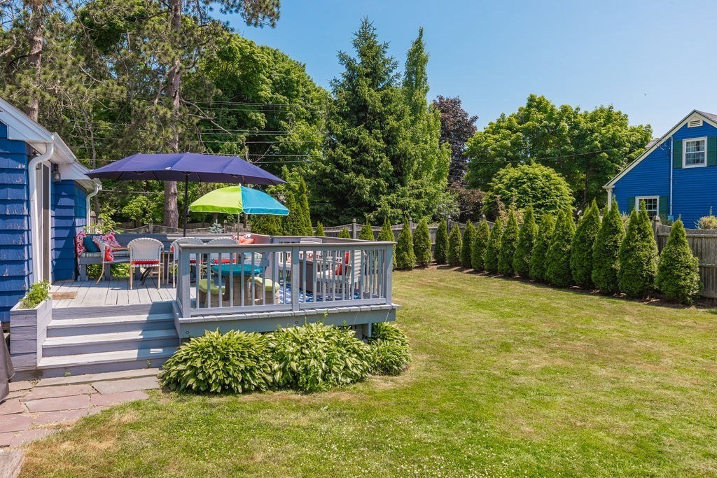 2 Princeton Avenue Beverly, MA 01915 - Photo 25 of 27 a view of a yard with an umbrella