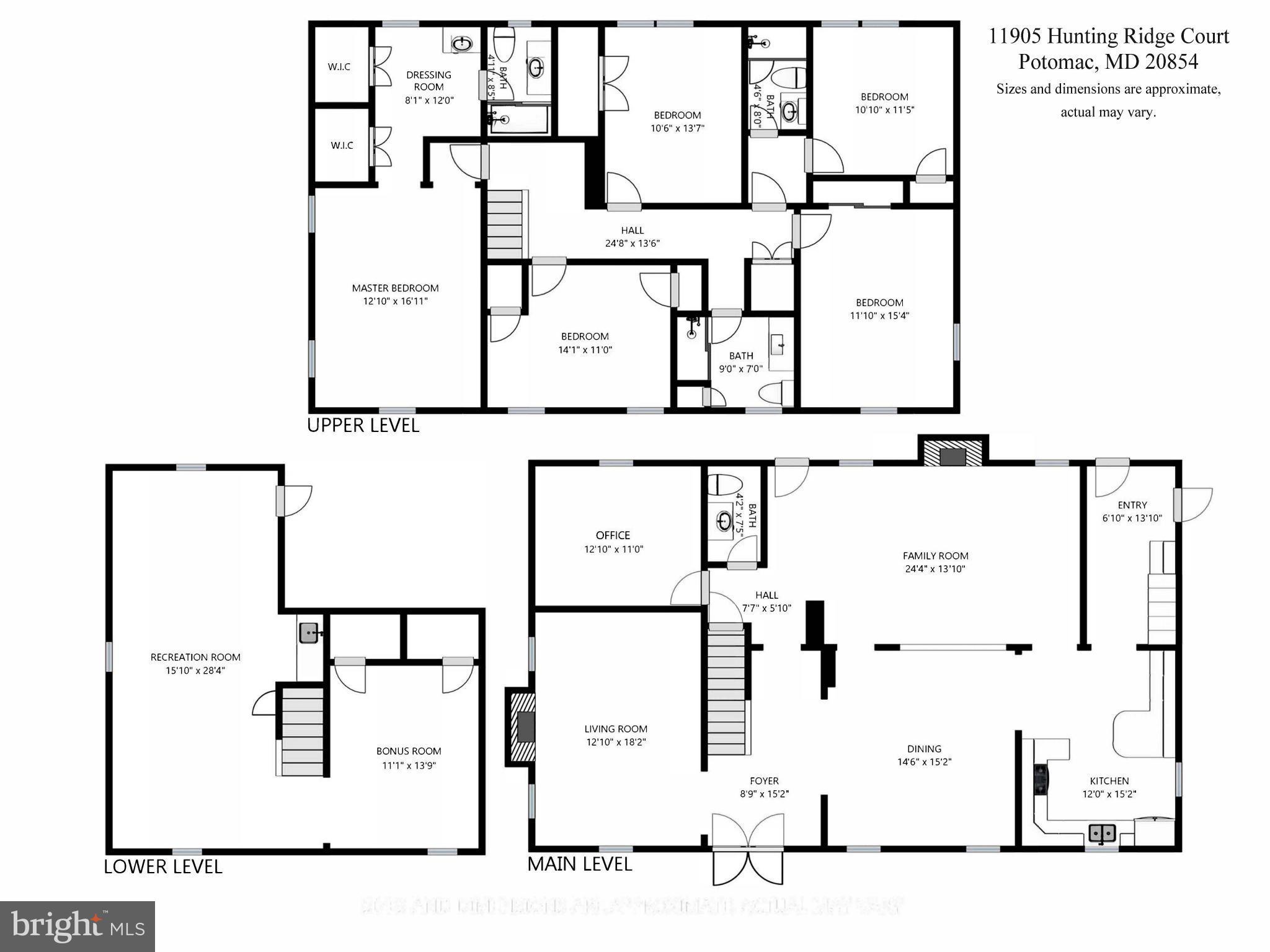 11905 Hunting Ridge Court Potomac, MD 20854 - Photo 29 of 29 Floor Plan