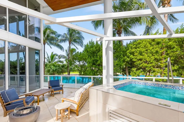 a view of a two chair in the balcony