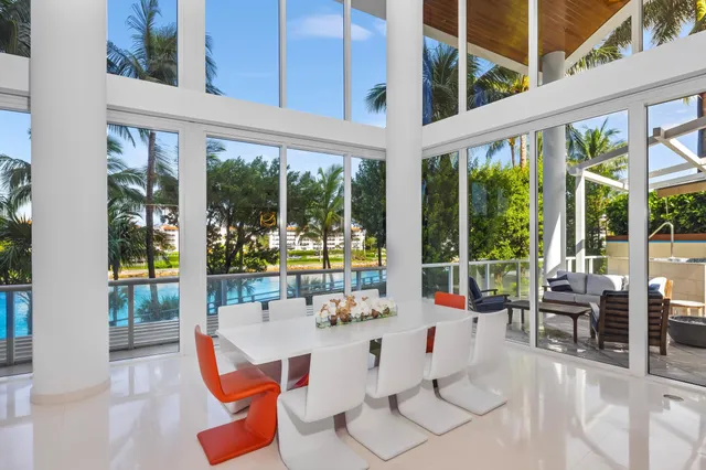 a view of outdoor space with a garden