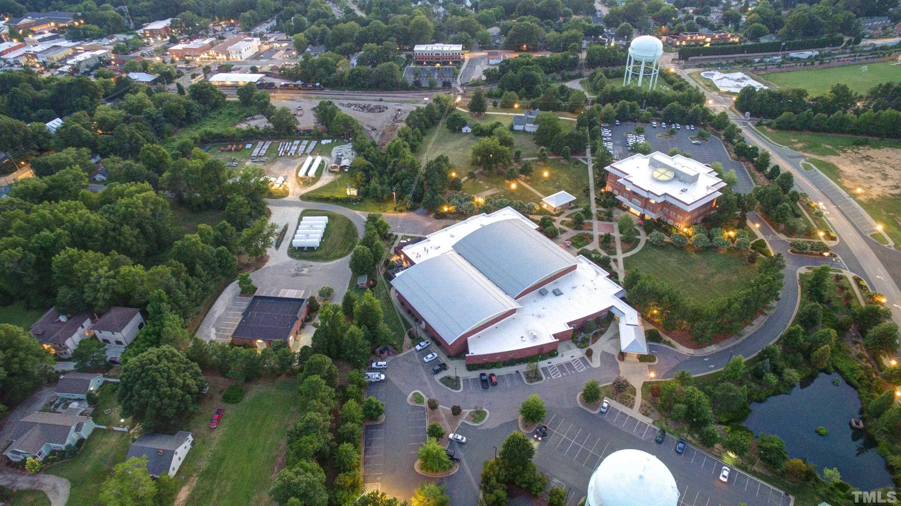 1001 Ambergate Station Apex, NC 27502 - Photo 48 of 49 an aerial view of a house with yard swimming pool and outdoor seating