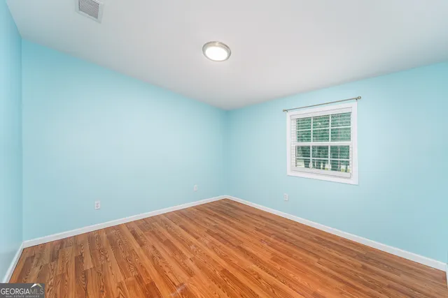 wooden floor in a room