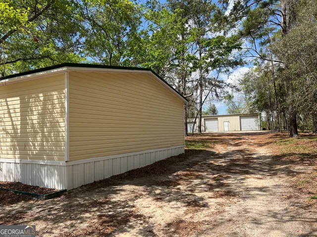 a backyard of a house