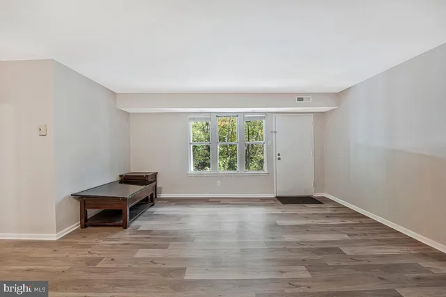 a living room with a window