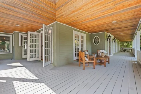 a view of a house with a patio
