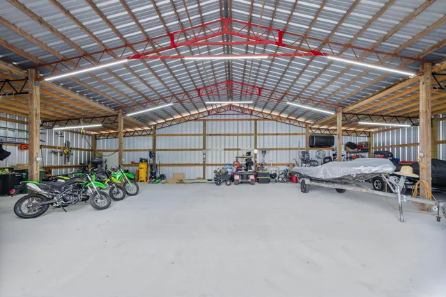 a view of a bike garage