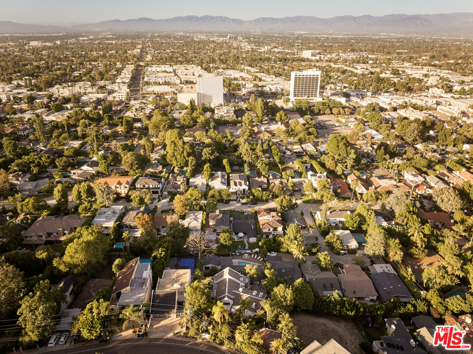 14833 Valley Vista Boulevard Sherman Oaks, CA 91403 - Photo 33 of 39 an aerial view of residential building with parking space