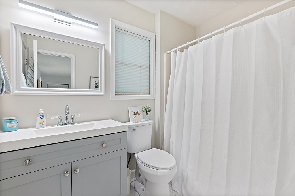 706 Magnolia Way Woodstock, GA 30188 - Photo 22 of 24 a bathroom with a sink a toilet and a mirror