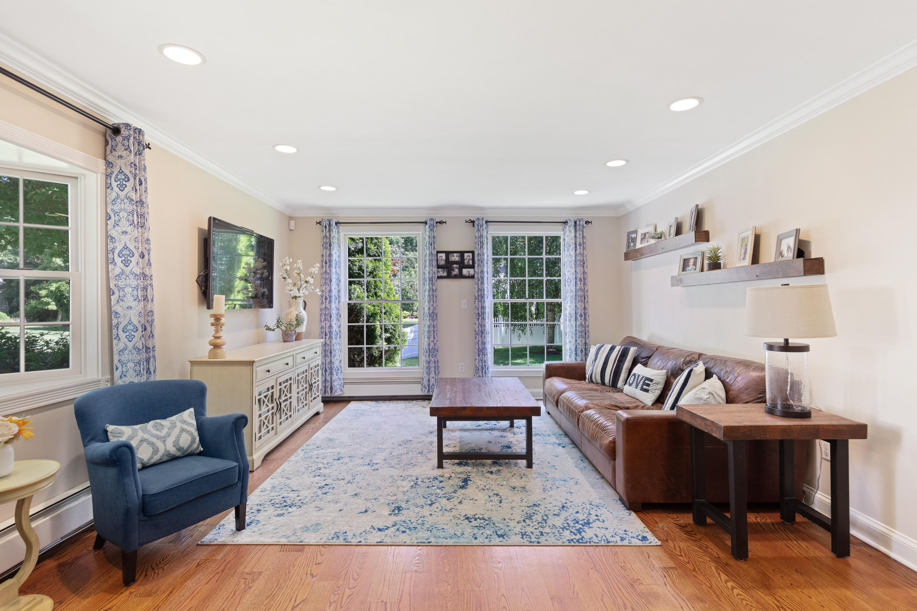 12 Miles Road Darien, CT 06820 - Photo 11 of 31 a living room with furniture and a large window