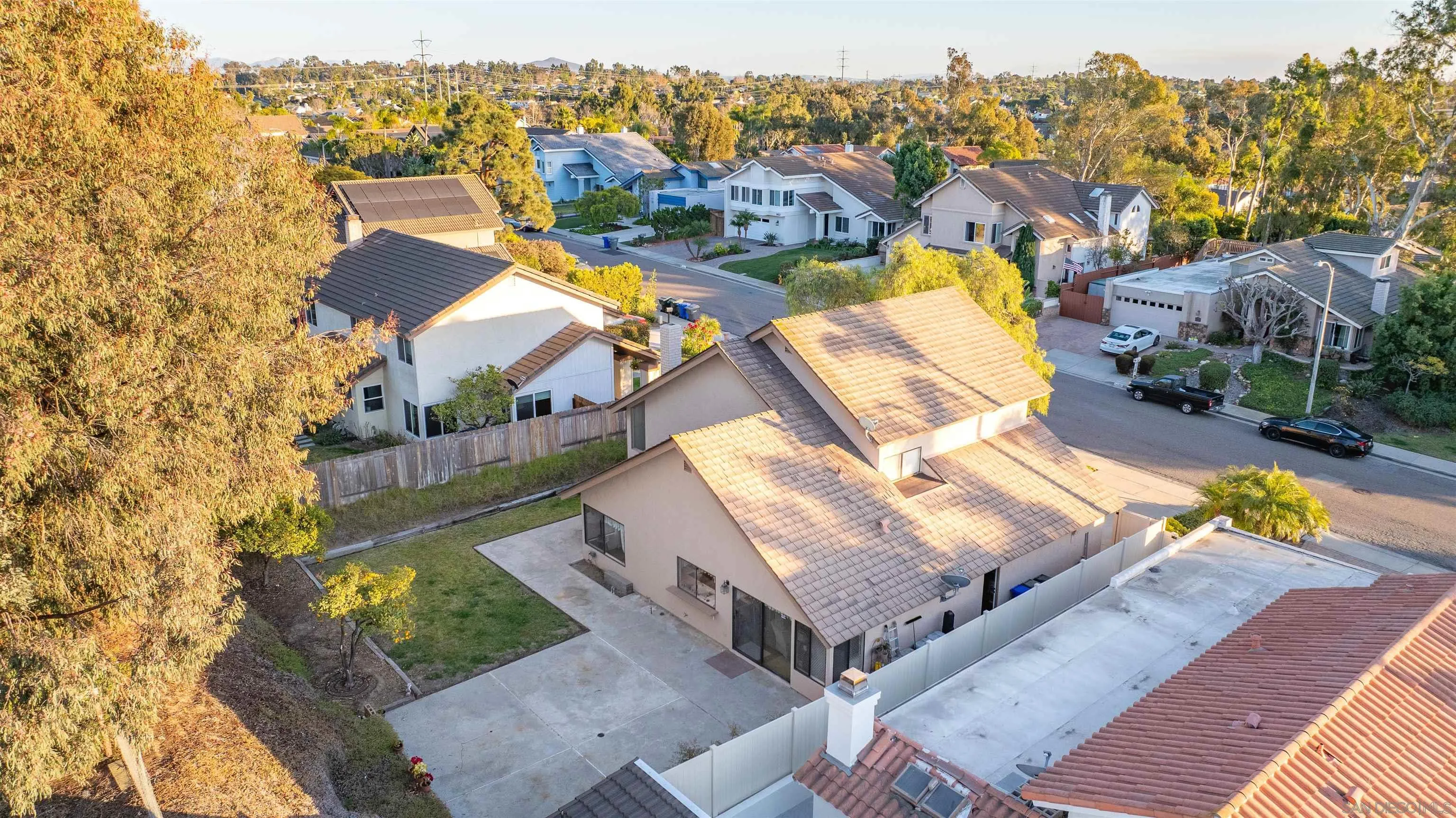 1440 Valleda Lane Encinitas, CA 92024 - Photo 47 of 54 an aerial view of a house with a swimming pool