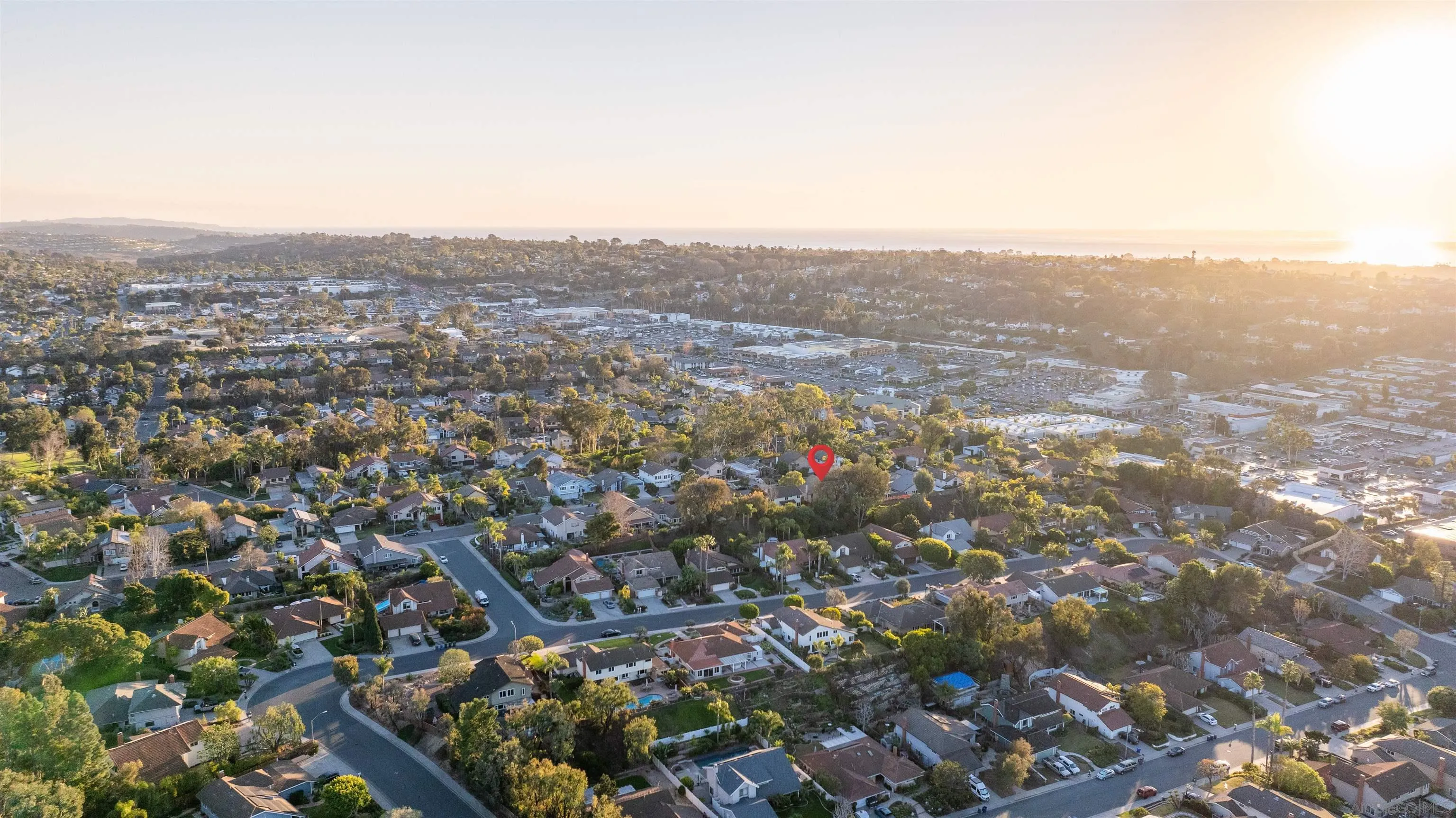 1440 Valleda Lane Encinitas, CA 92024 - Photo 51 of 54 an aerial view of house with yard and mountain view in back