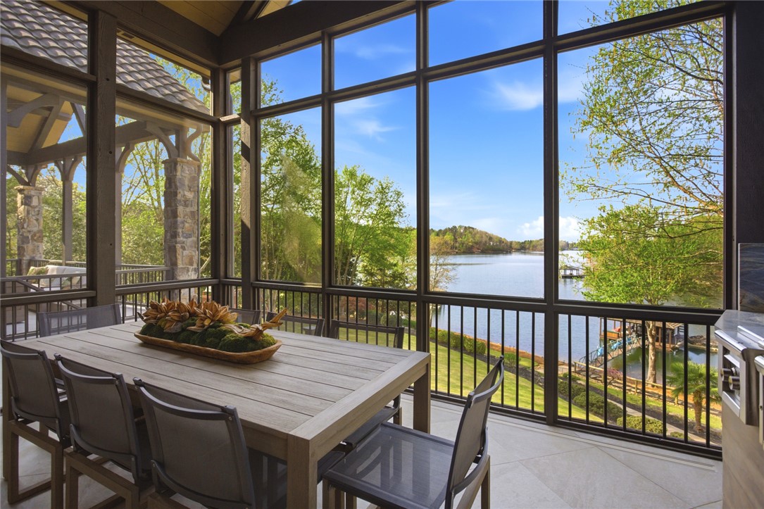 226 Long Ridge Road Sunset, SC 29685 - Photo 21 of 50 This outdoor living space provides expansive lake views, ideal for relaxing and entertaining.
