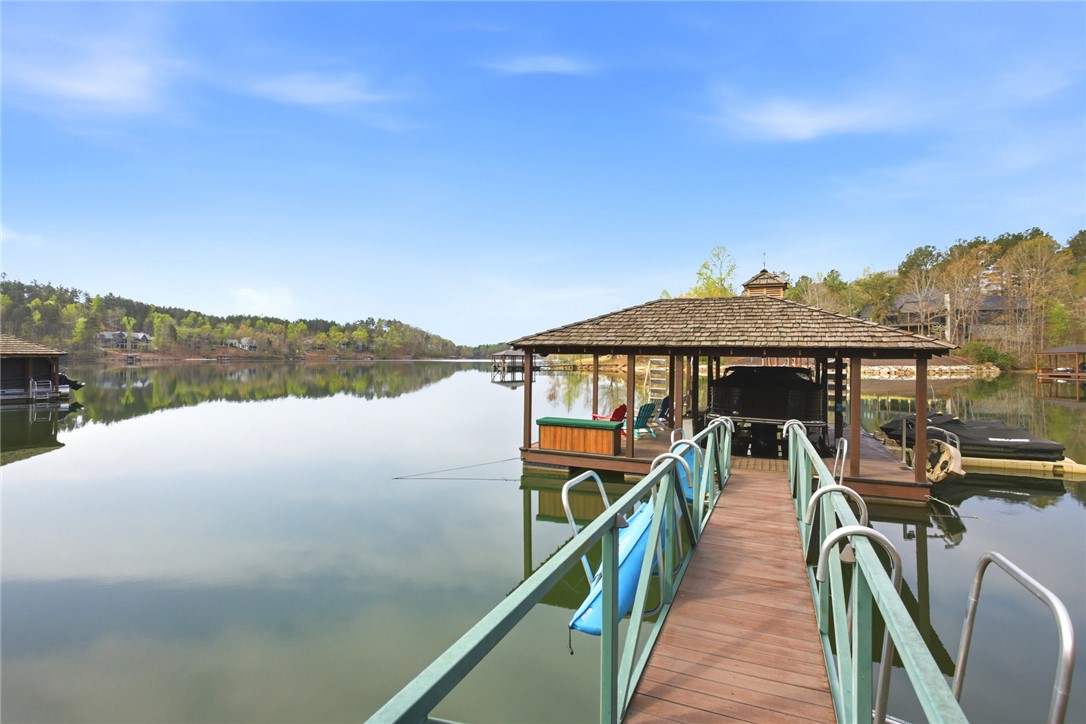 226 Long Ridge Road Sunset, SC 29685 - Photo 47 of 50 This serene lakeside retreat features a private dock, offering direct water access and scenic views.