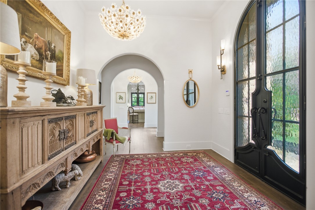 226 Long Ridge Road Sunset, SC 29685 - Photo 5 of 50 Step into this grand foyer featuring a 12 steel door, soaring ceilings and exquisite architectural details.