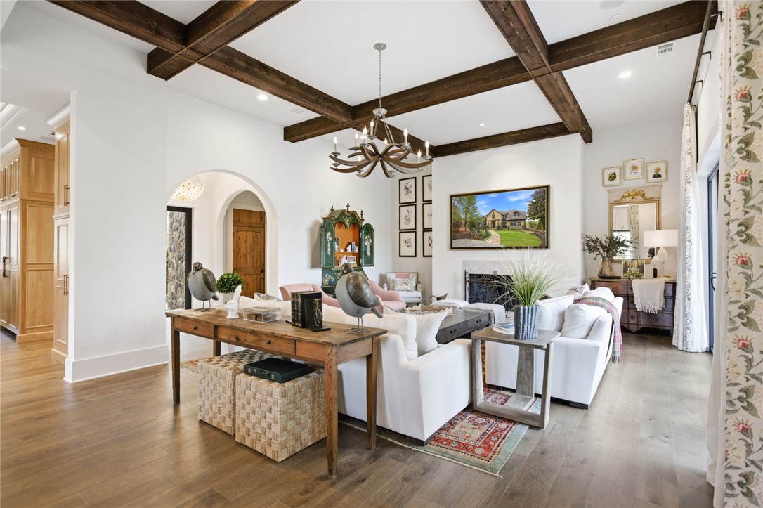 226 Long Ridge Road Sunset, SC 29685 - Photo 9 of 50 This inviting living area features warm wood accents and abundant natural light, perfect for gatherings.