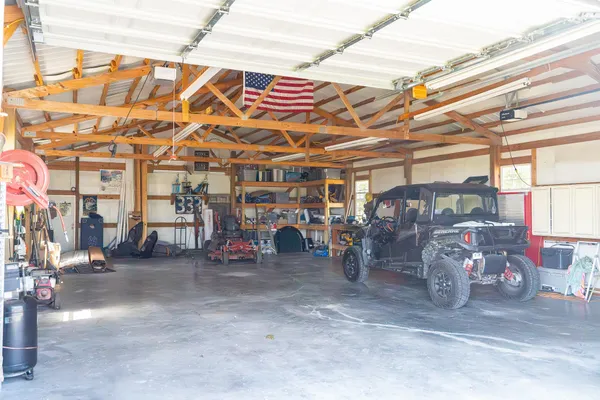 a view of a bike garage