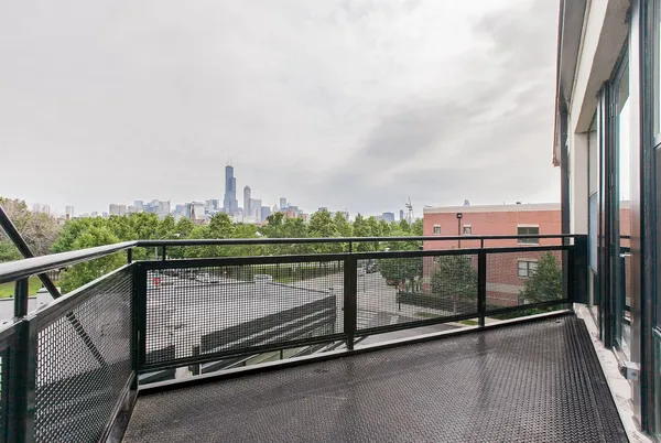a view from balcony with city view