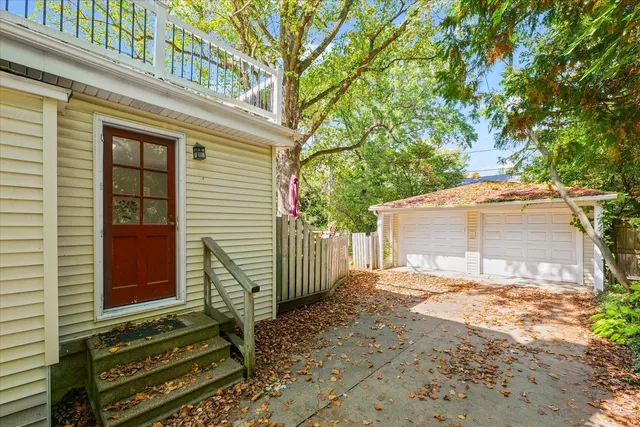 a backyard of a house