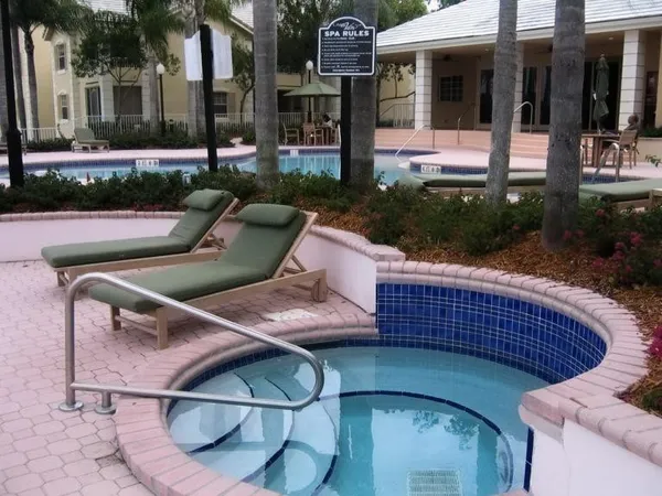 a view of outdoor space patio and swimming pool