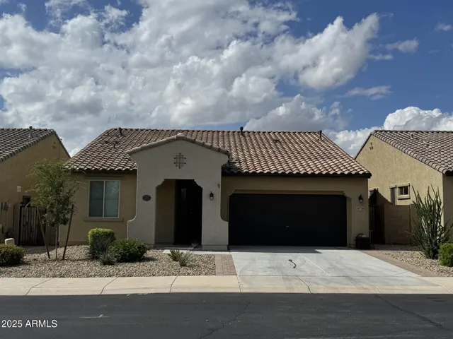 a front view of a house
