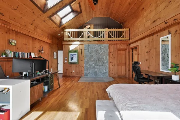 a very nice looking room with a large window