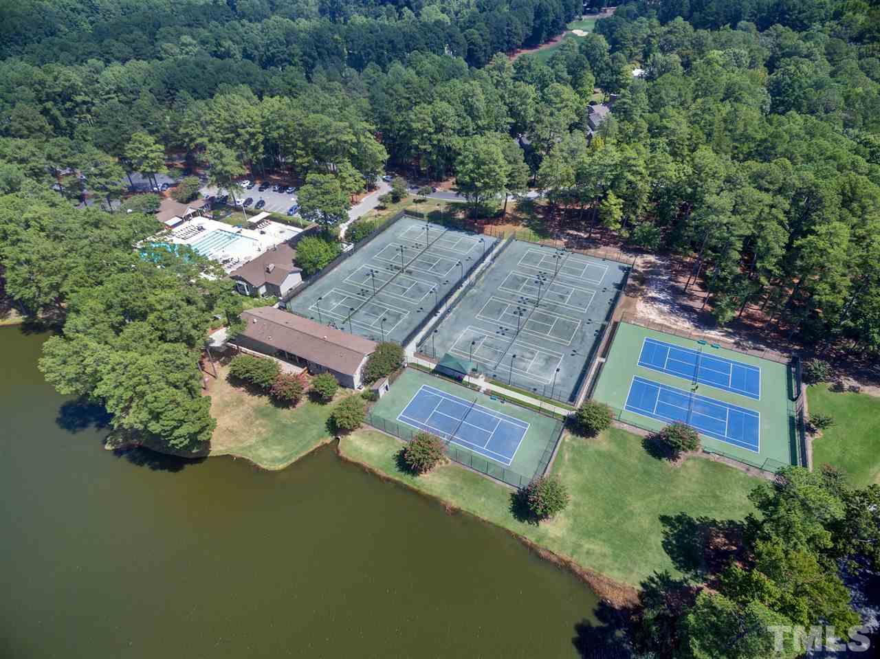305 Queensferry Road Cary, NC 27511 - Photo 28 of 28 an aerial view of a house with a yard