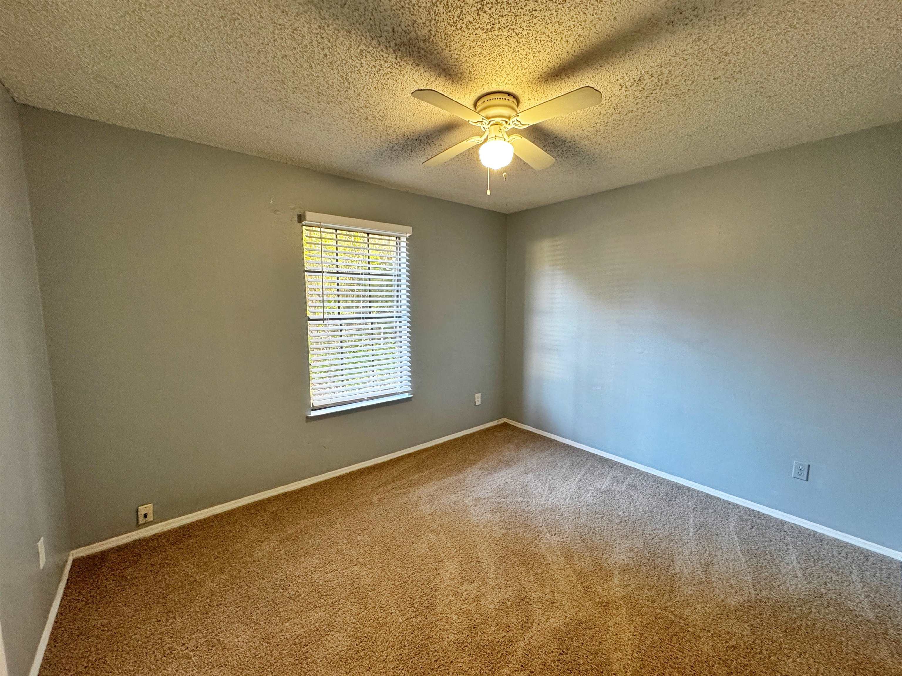 5950 Highway 1, Unit A St. Augustine, FL 32086 - Photo 10 of 13 an empty room with windows and chandelier fan