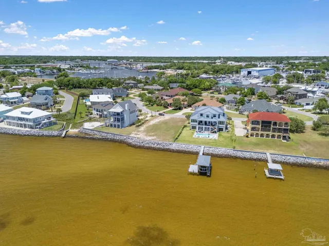 a view of a city with an ocean