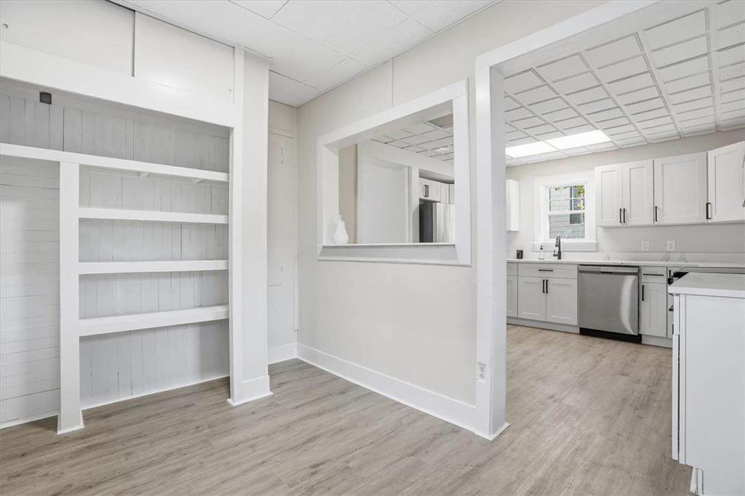 110 Messinger Street Bangor, PA 18013 - Photo 10 of 39 Built-in shelving and an open pass-through create an airy, functional space.
