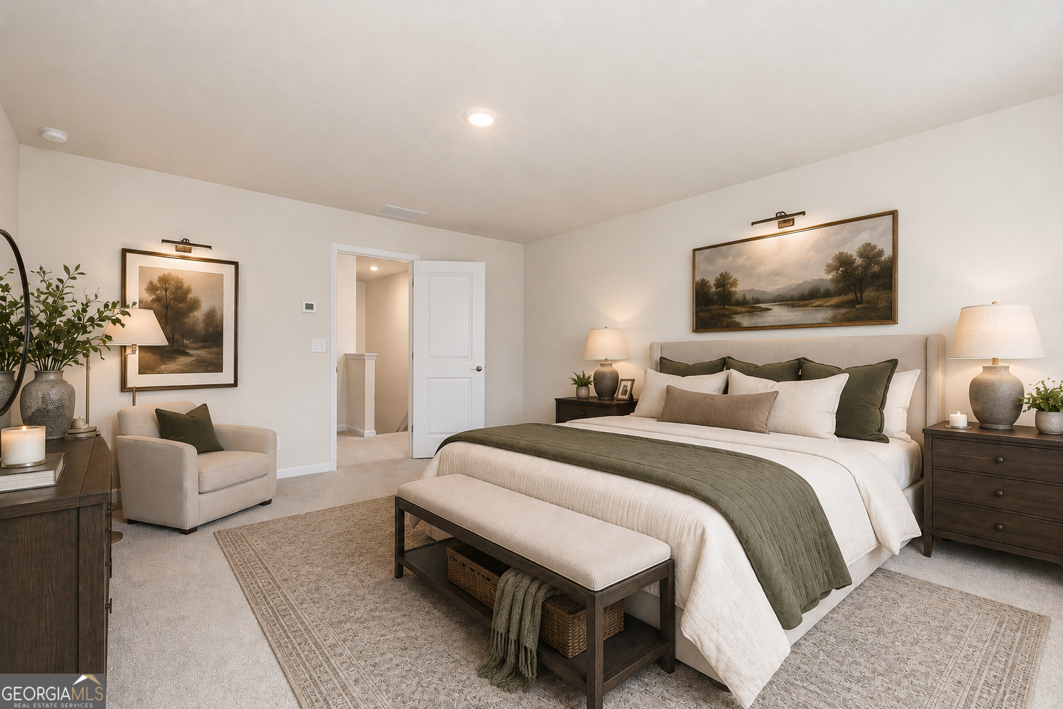 634 Slate Road Conyers, GA 30013 - Photo 21 of 22 a bedroom with bed and a couch