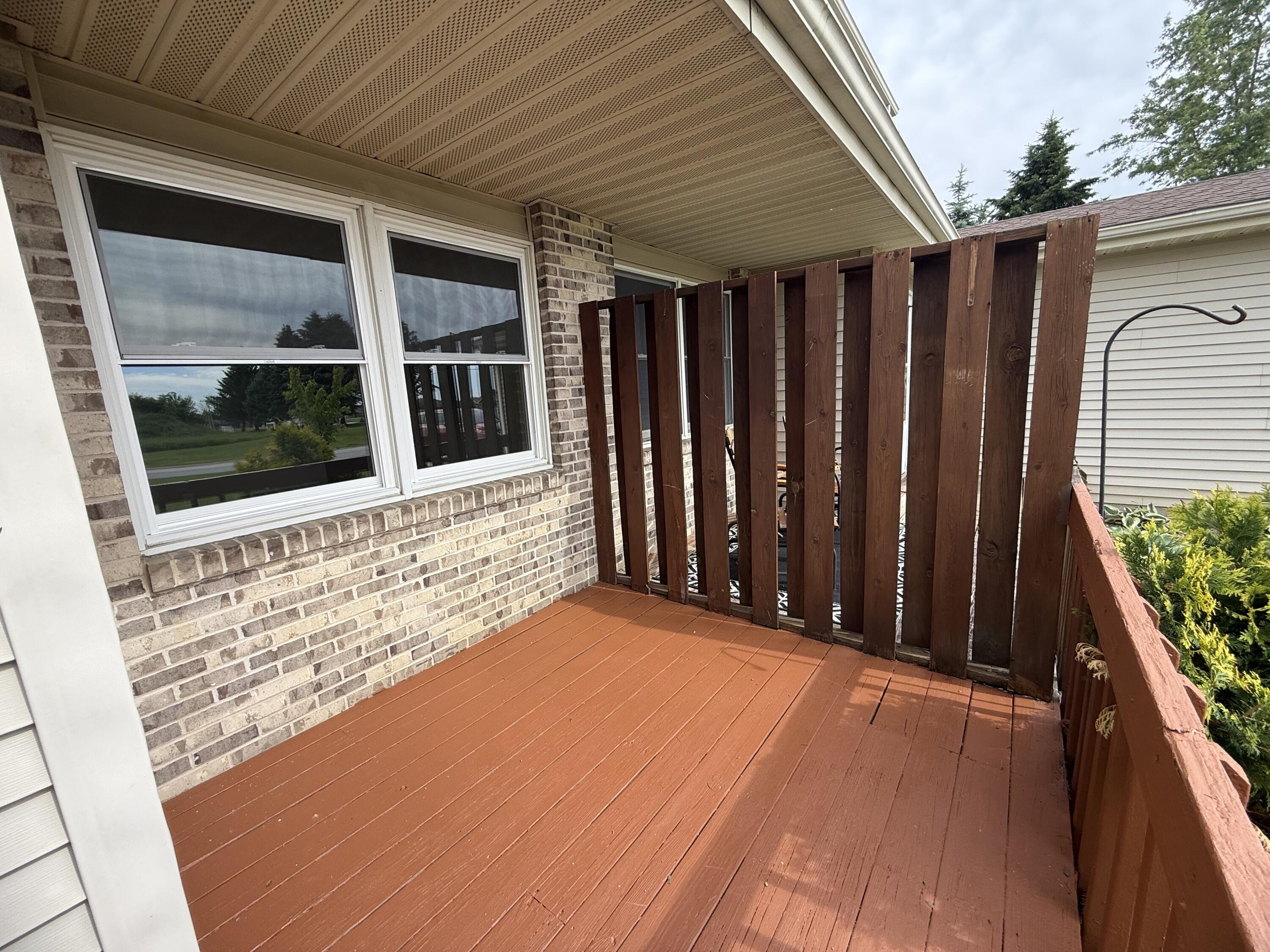 15895 Sherman Street Lowell, IN 46356 - Photo 30 of 36 a view of wooden balcony