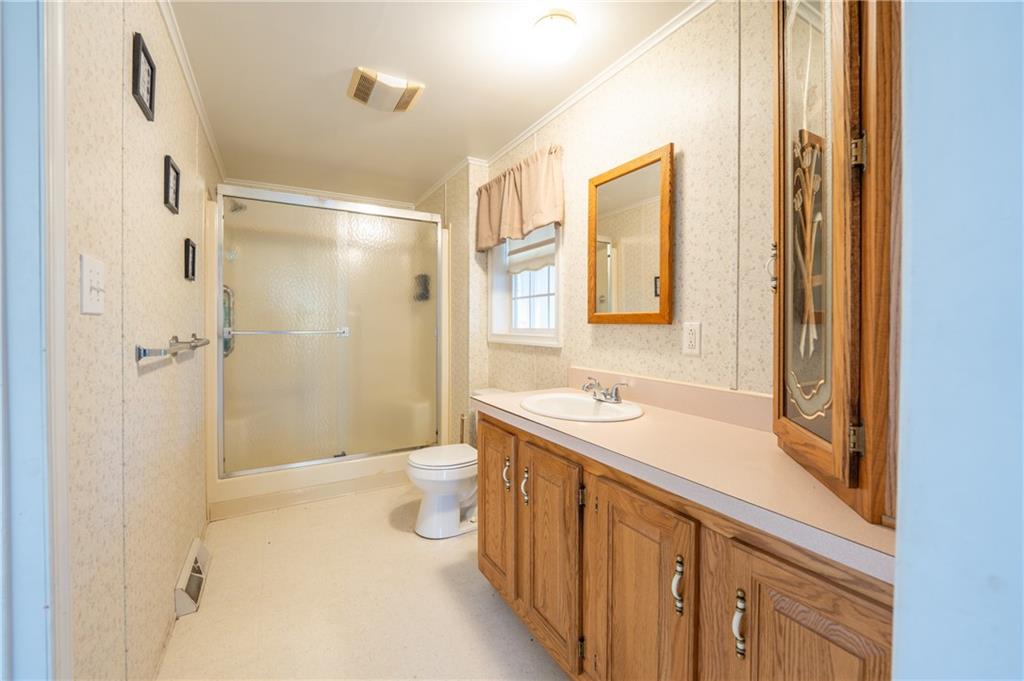 402 Ridgeview Road Boswell, PA 15531 - Photo 15 of 32 a bathroom with a sink a toilet and shower