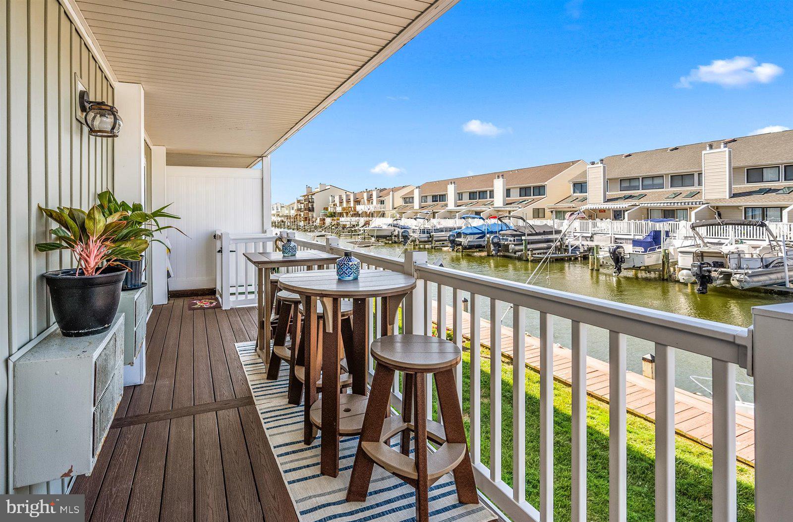 714 Mooring Road, Unit C105 Ocean City, MD 21842 - Photo 3 of 36 Covered balcony with water views
