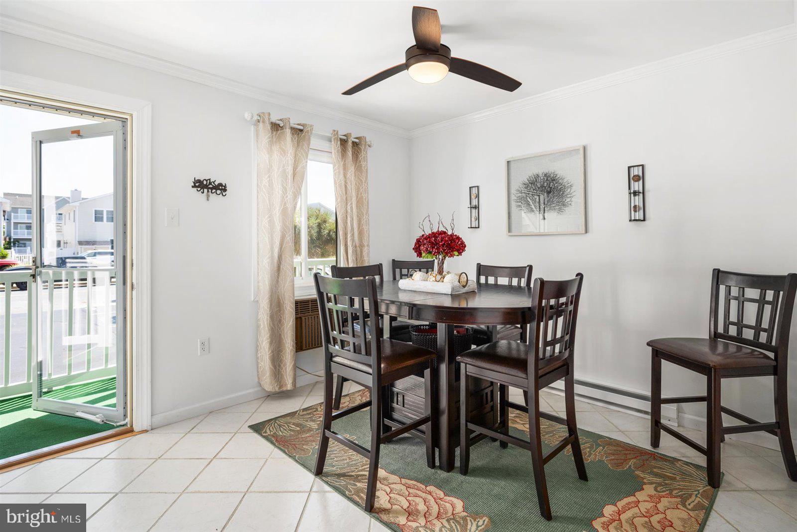 714 Mooring Road, Unit C105 Ocean City, MD 21842 - Photo 6 of 36 Dining area with ceiling fan