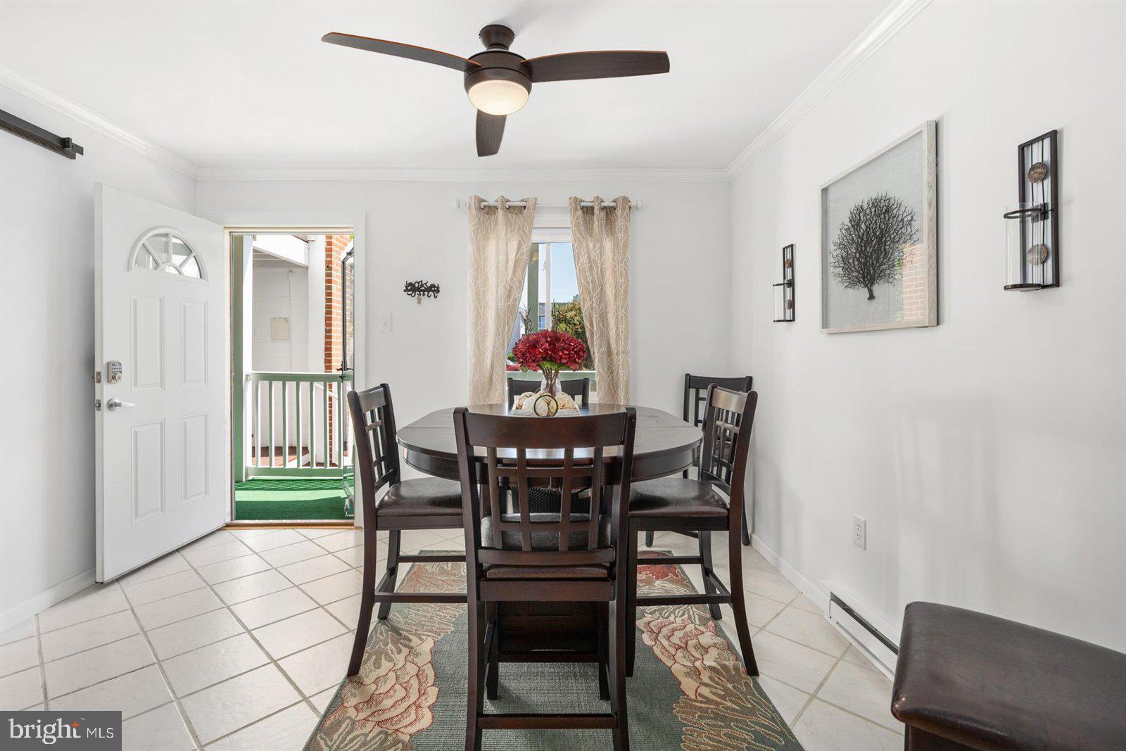 714 Mooring Road, Unit C105 Ocean City, MD 21842 - Photo 9 of 36 Dining area with ceiling fan