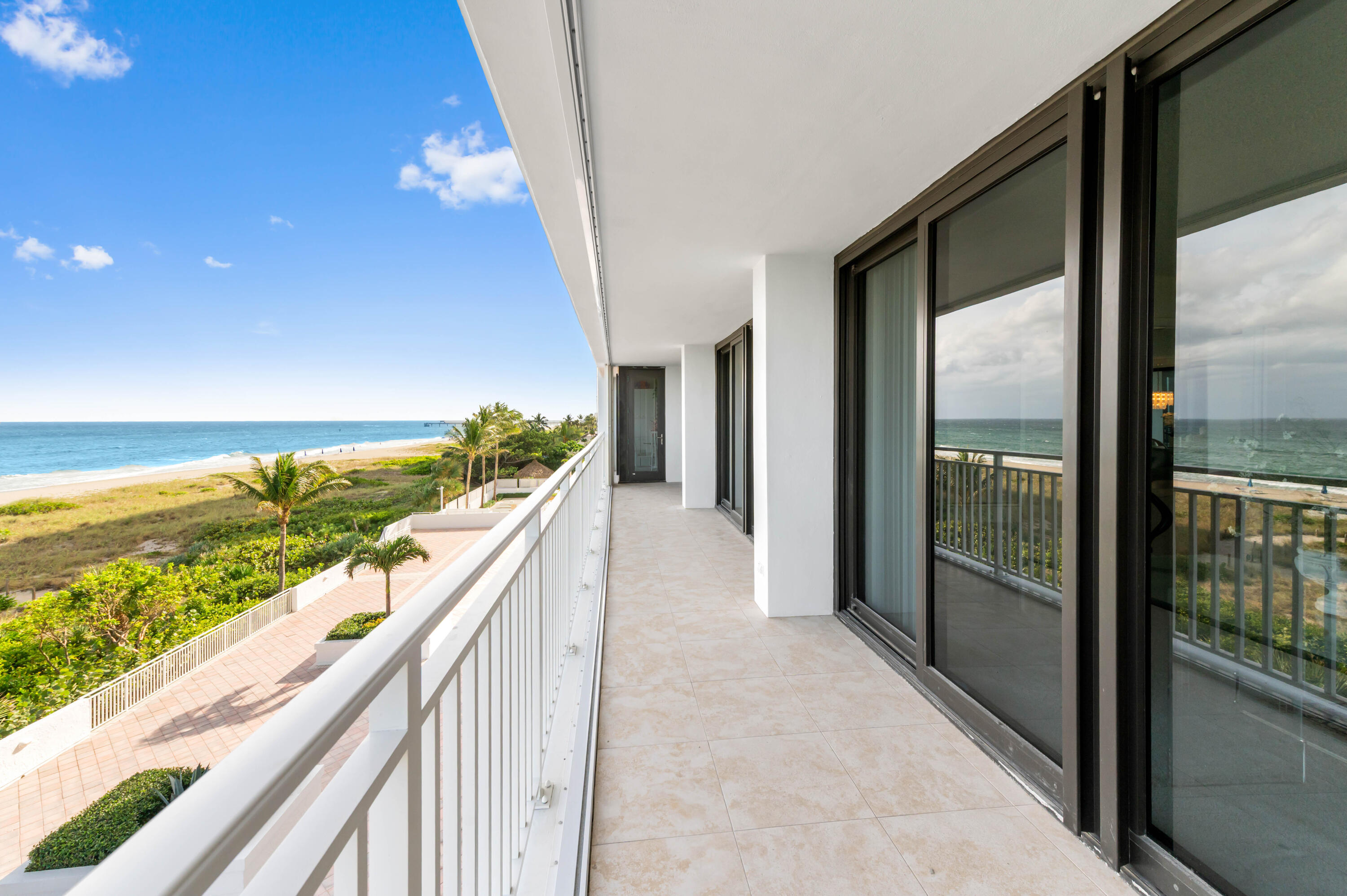2600 South Ocean Boulevard, Unit 3E Boca Raton, FL 33432 - Photo 13 of 56 a view of balcony with ocean view