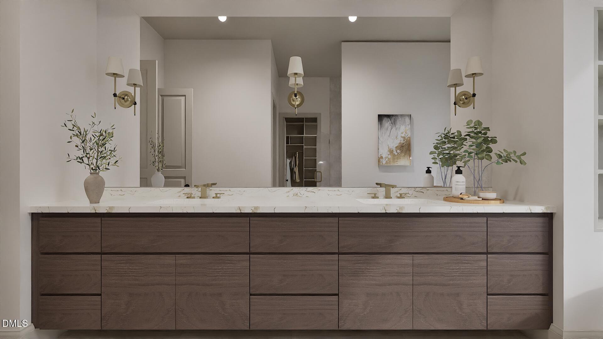 4308 Windsor Place Raleigh, NC 27609 - Photo 10 of 35 a bathroom with a sink and a mirror