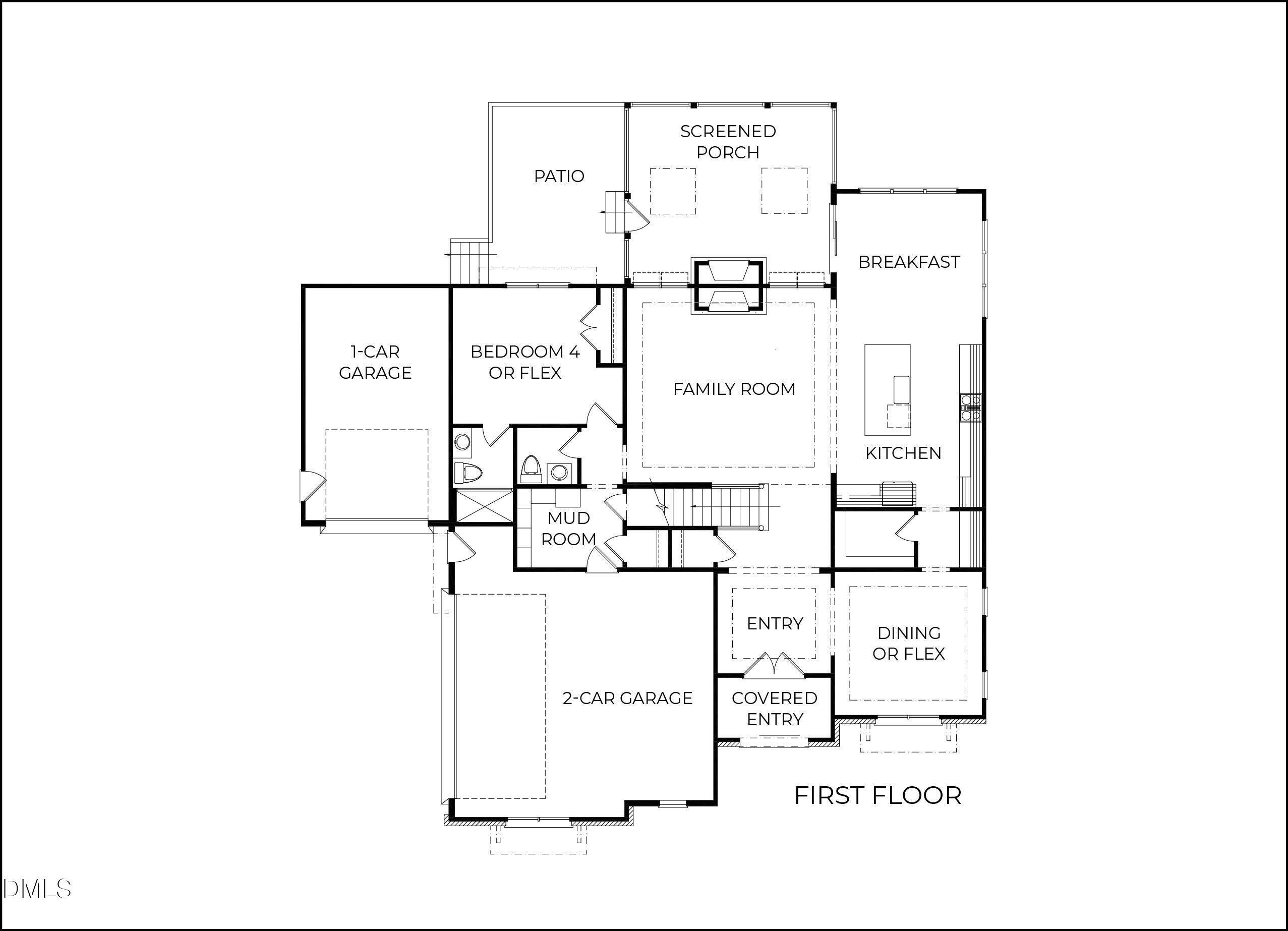 827 Homestead Road Chapel Hill, NC 27516 - Photo 26 of 28 First Floor Labeled