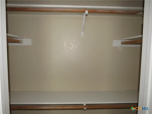 a close view of closet