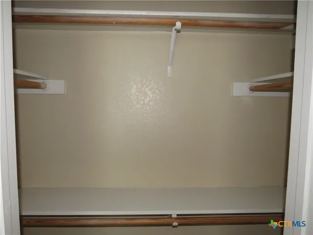 a close view of closet