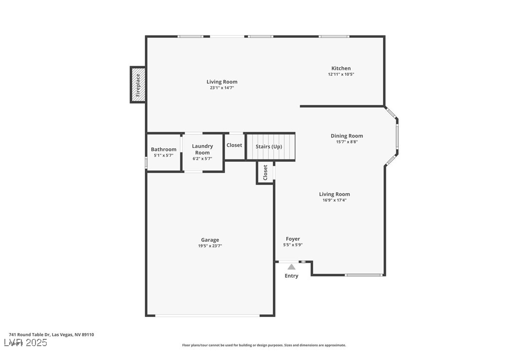 741 Round Table Drive Las Vegas, NV 89110 - Photo 2 of 22 View of room layout